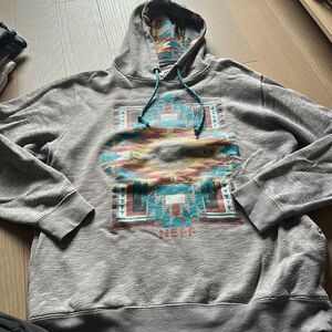 Neff gray Aztec Hoodie